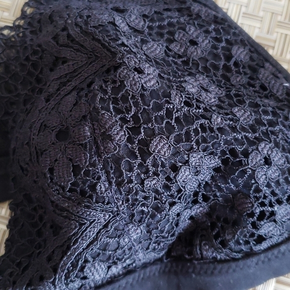BLACK LACE BRA RACERBACK - Picture 2 of 9